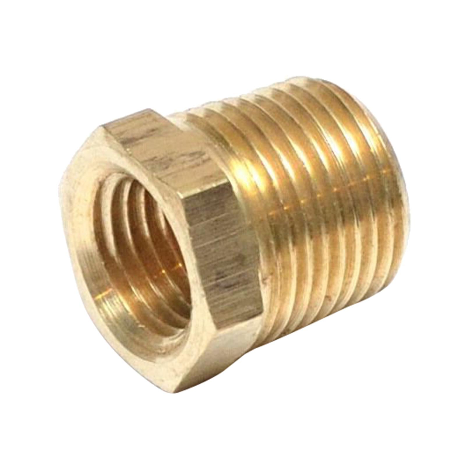 NPT Adapter 3/8 Male to 1/8 Female Npt Brass Pipe for Pressure Gauge Adapter