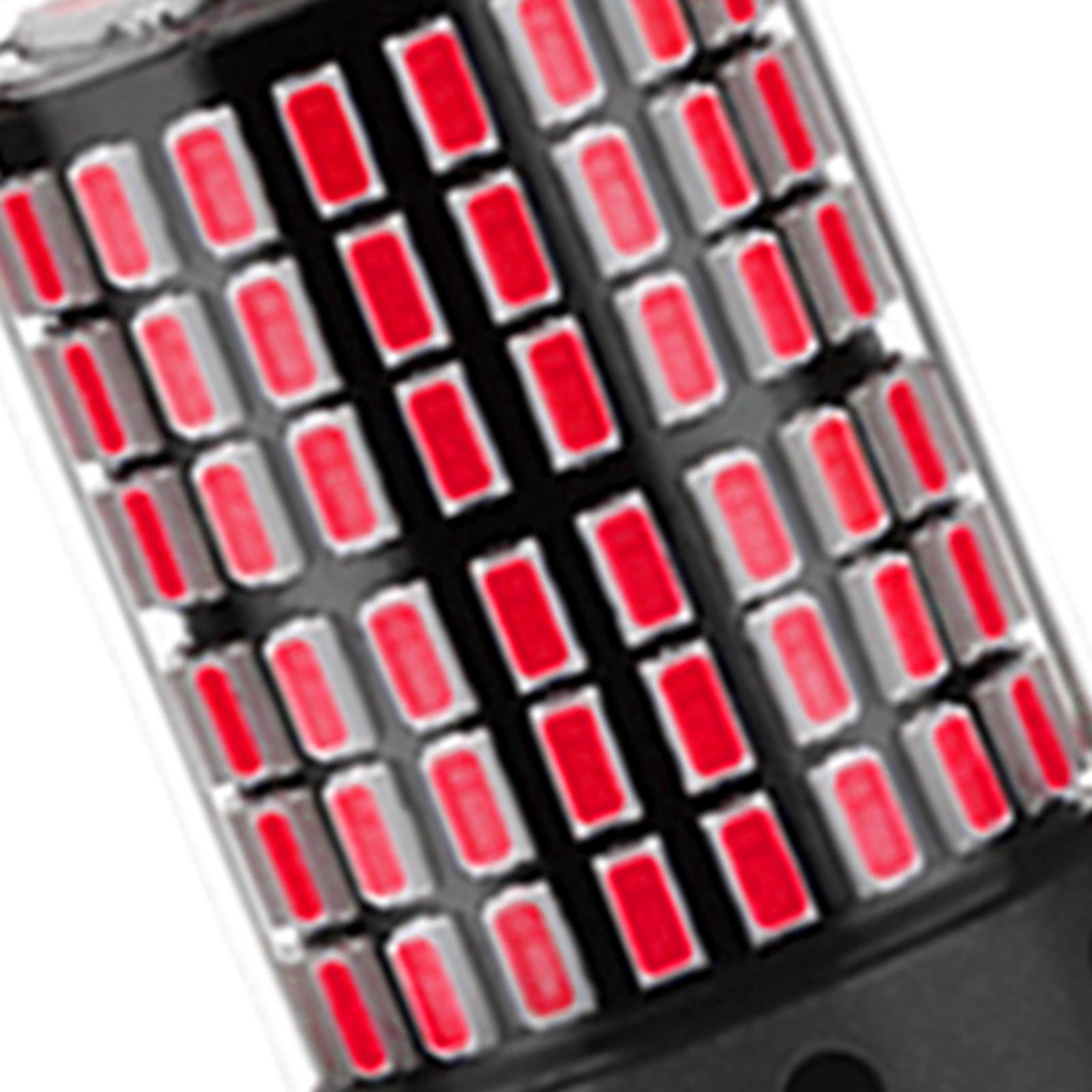 144SMD LED Car Brake Bulb 1200LM 6000K for Tail Light T20  7440 Red