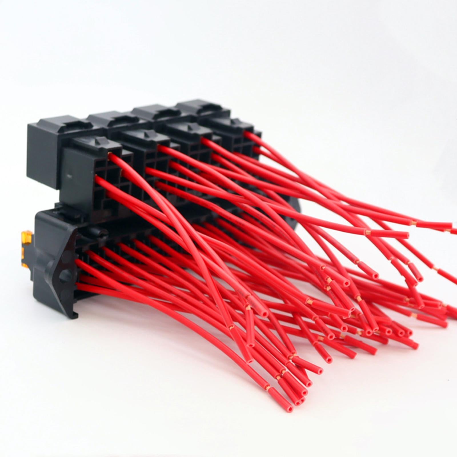 15-Way Car Fuse Box Block Holder Harness Assembly Wiring Fit for Automotive