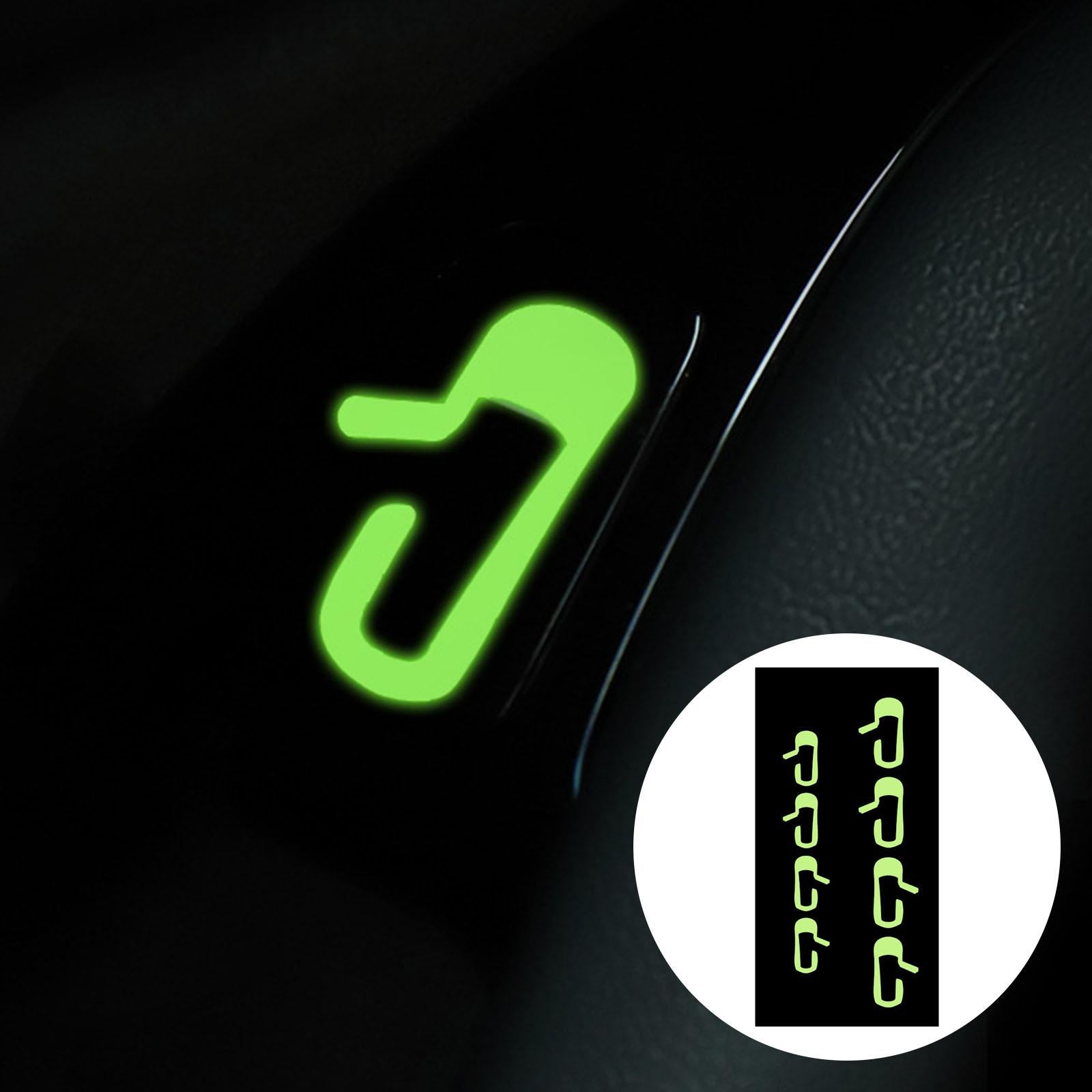 1 Set of Car Exit Vinyl Sticker Door-Botton Mark Novelty for Model 3 Fluorescence