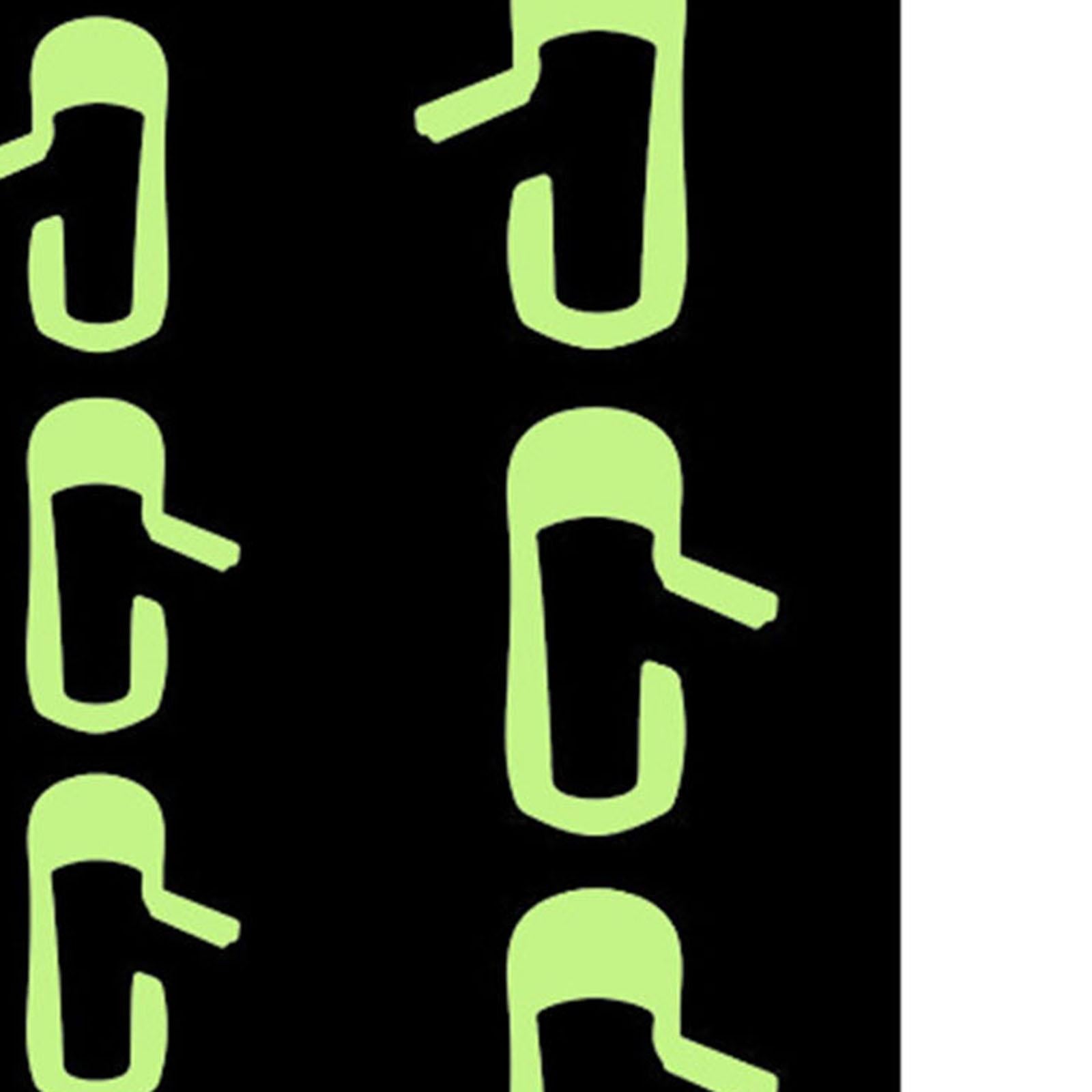 1 Set of Car Exit Vinyl Sticker Door-Botton Mark Novelty for Model 3 Fluorescence