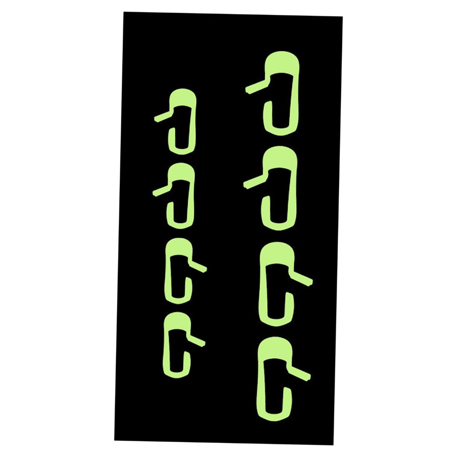 1 Set of Car Exit Vinyl Sticker Door-Botton Mark Novelty for Model 3 Fluorescence