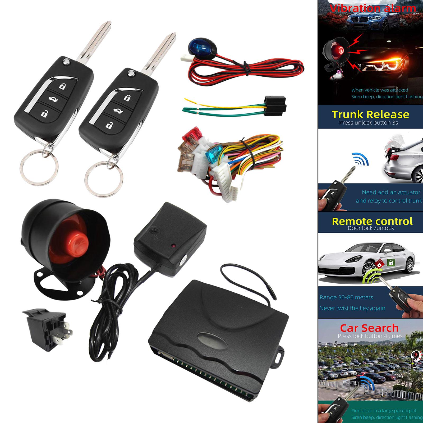 1 Way Remote Start and Keyless Entry System with Shock Sensor