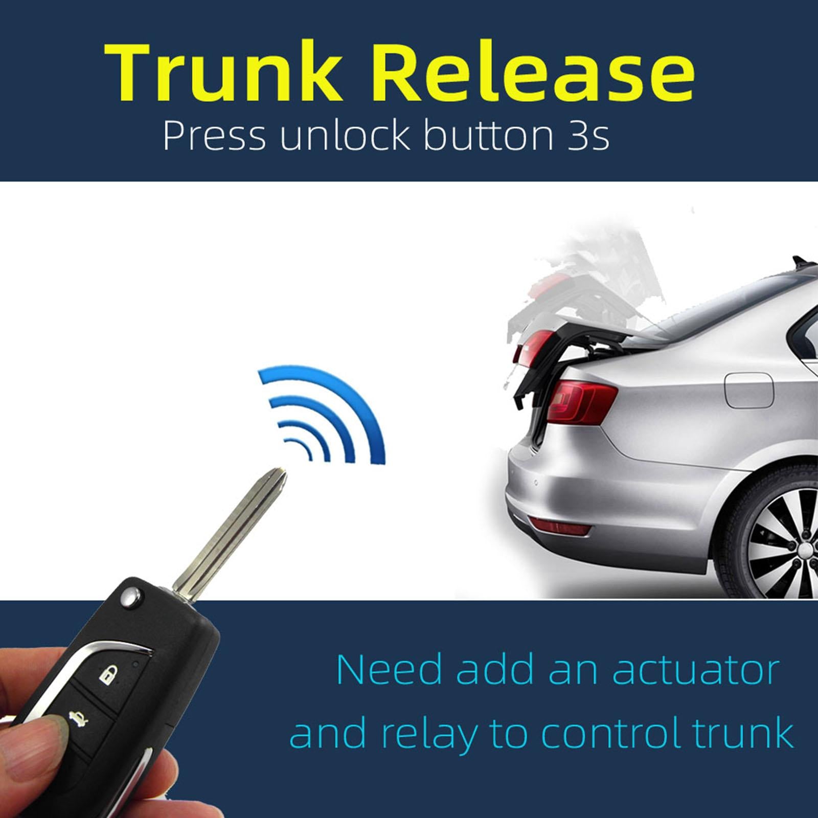 1 Way Remote Start and Keyless Entry System with Shock Sensor