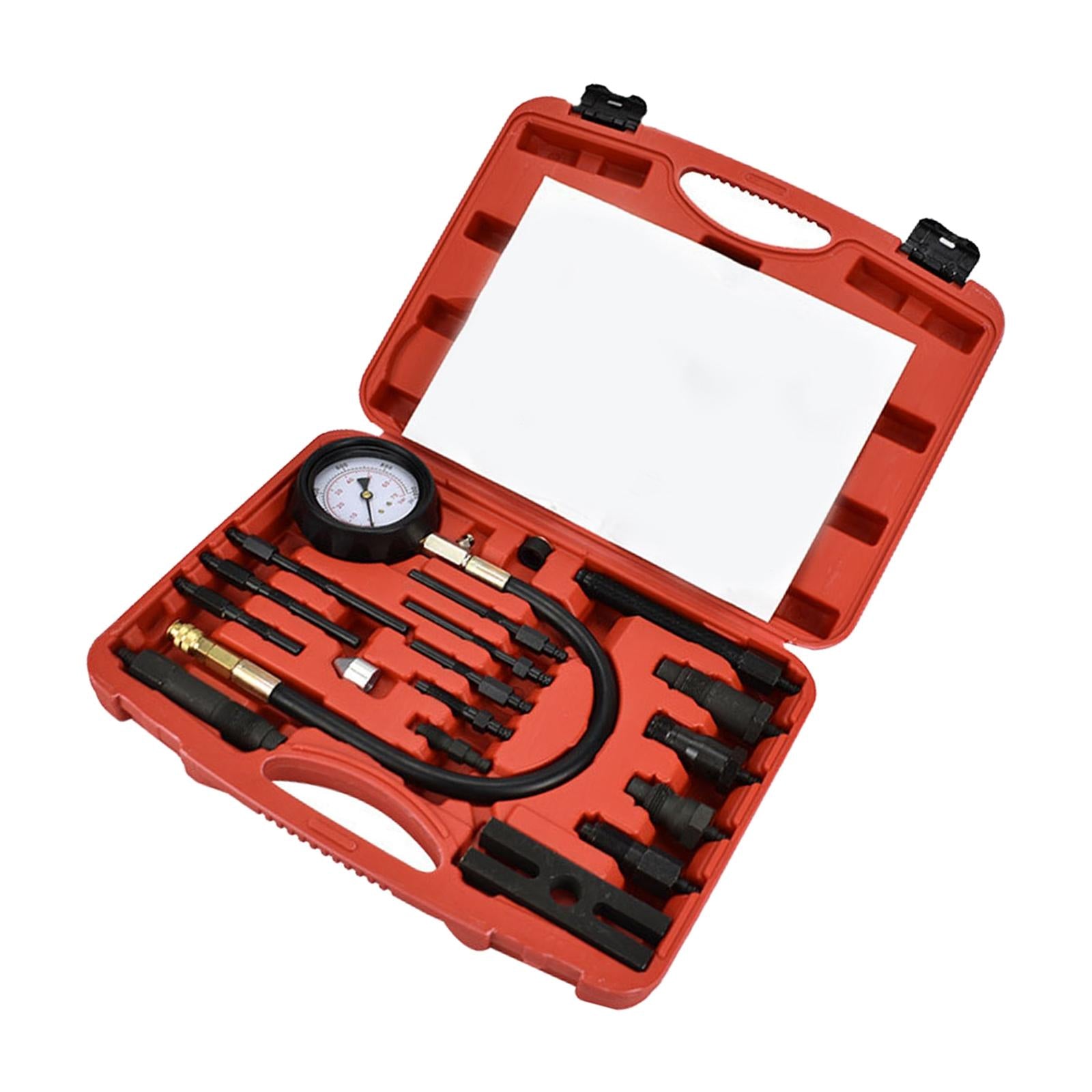 17 Pieces Diesel Engine Cylinder Compression Tester Tool Widely Application