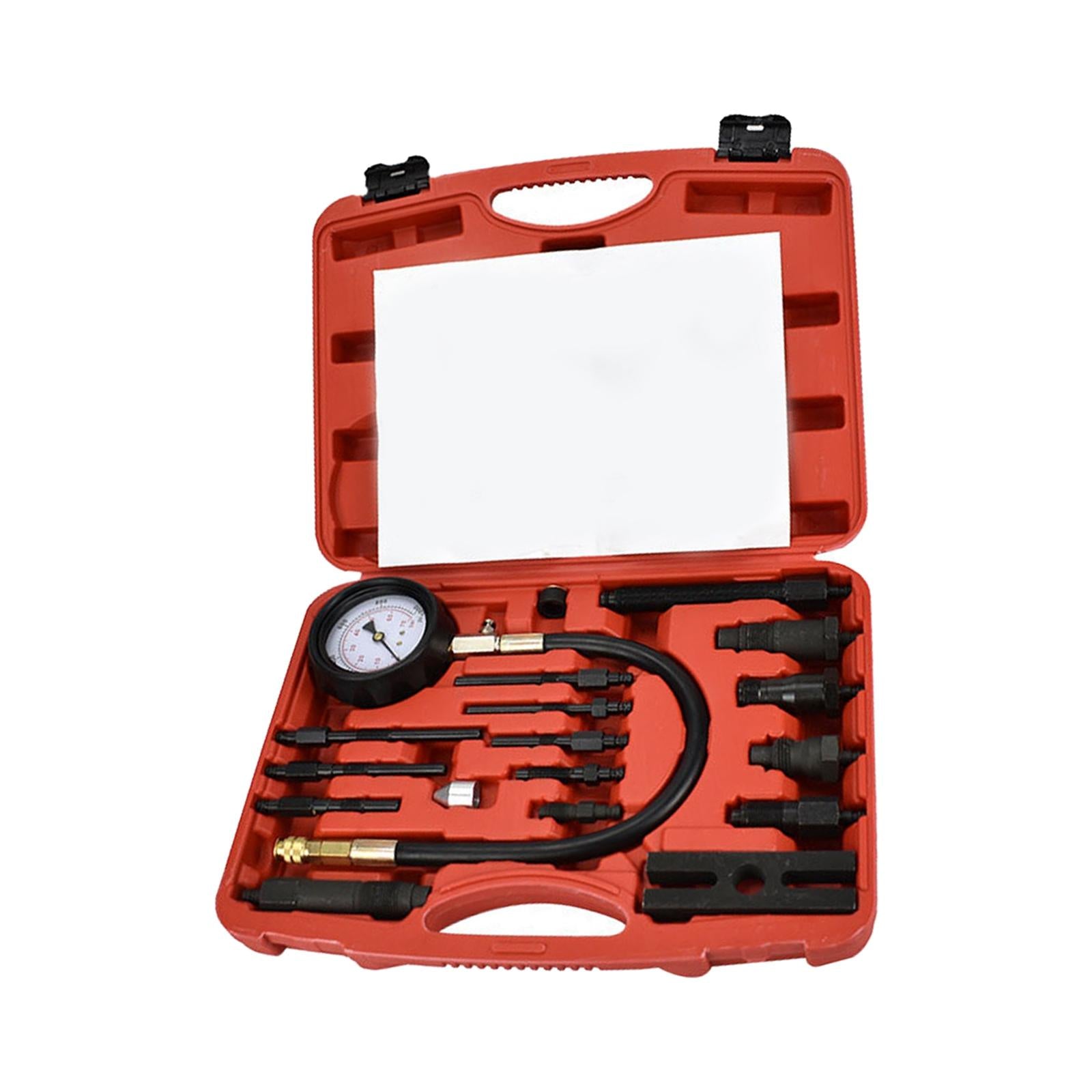 17 Pieces Diesel Engine Cylinder Compression Tester Tool Widely Application