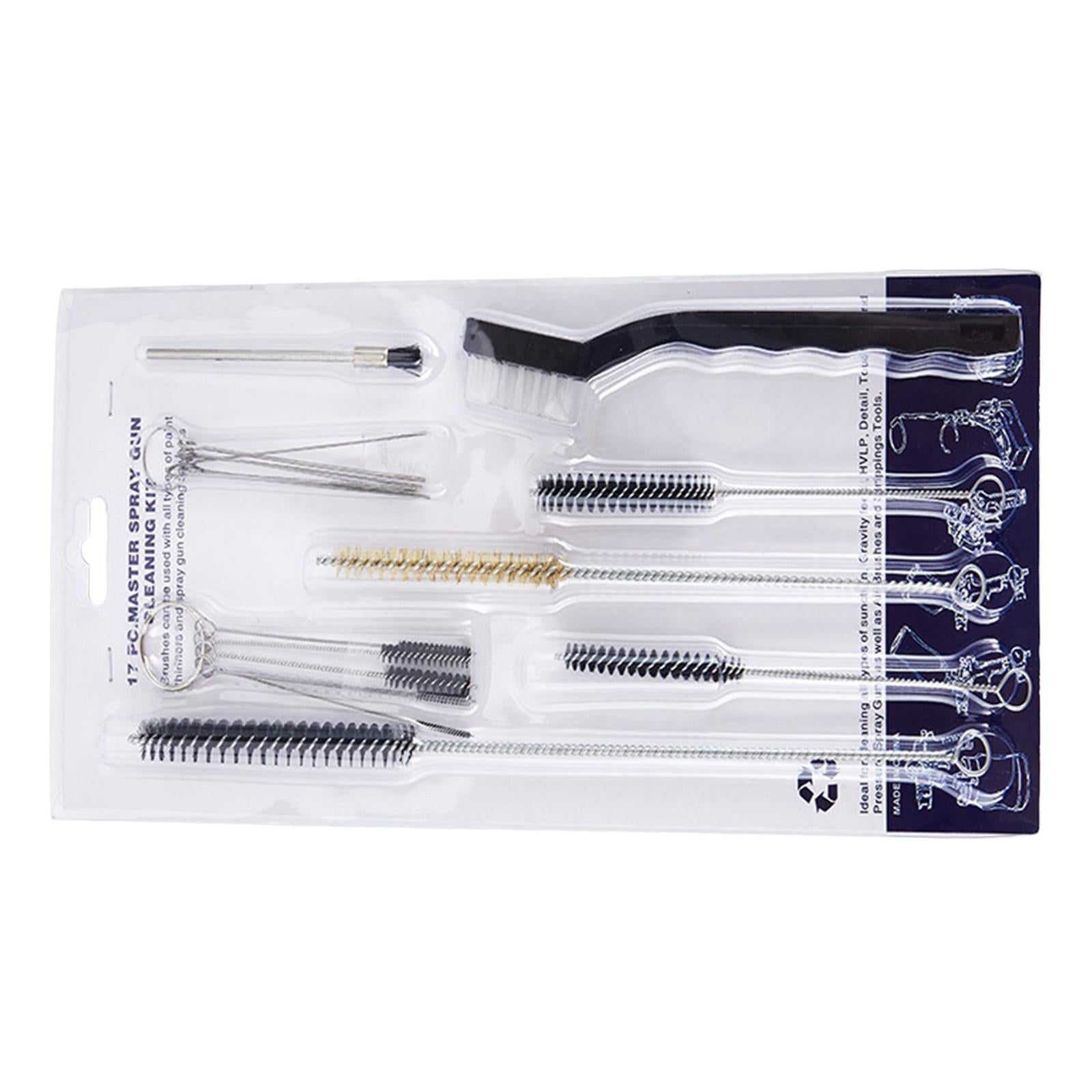 17Pcs Airbrush Cleaning Kit for Cleaning Thin Tubes Airbrushes Nozzles
