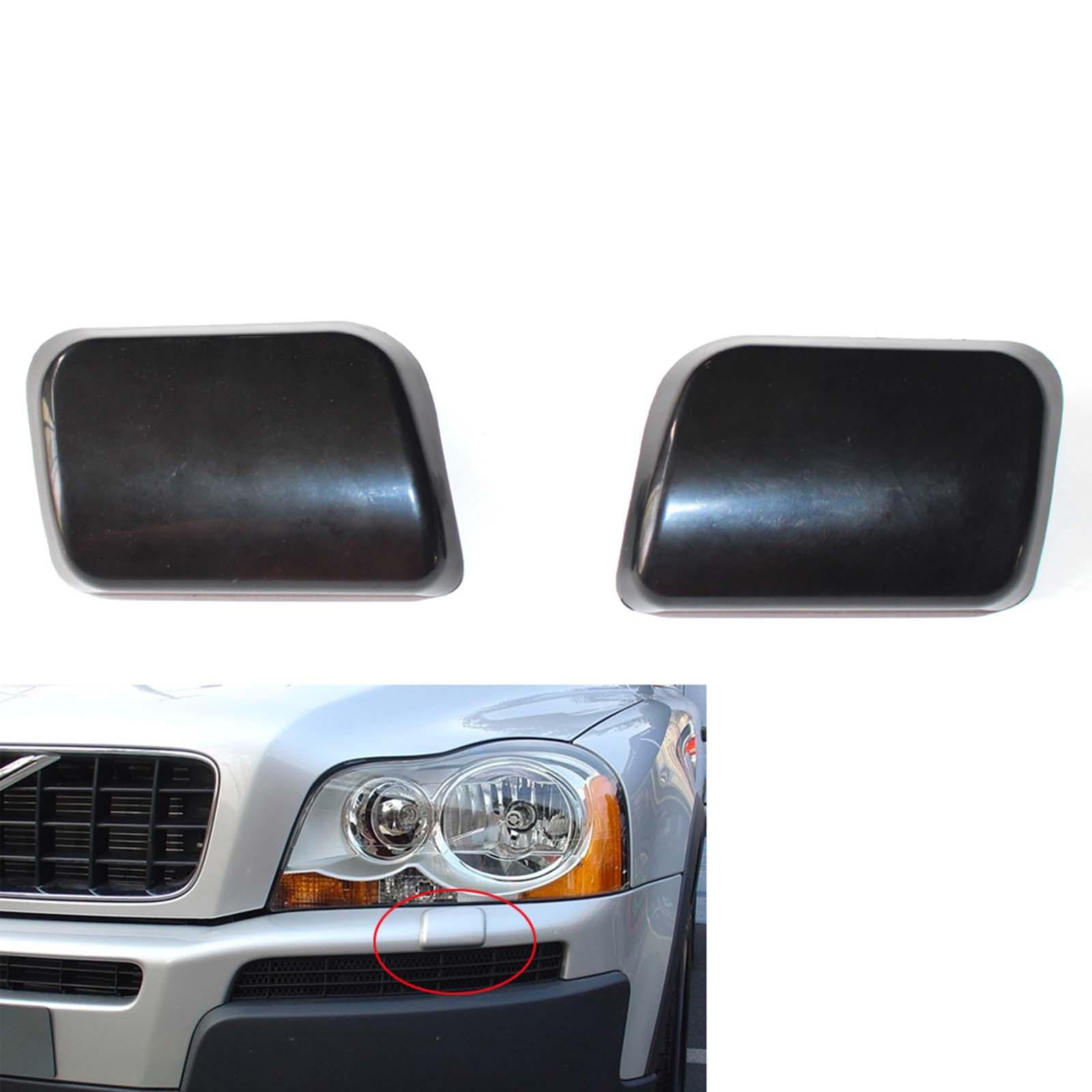 1 Pair Headlight Washer Nozzle Covers for Volvo XC90 03-06 30698208 30698209