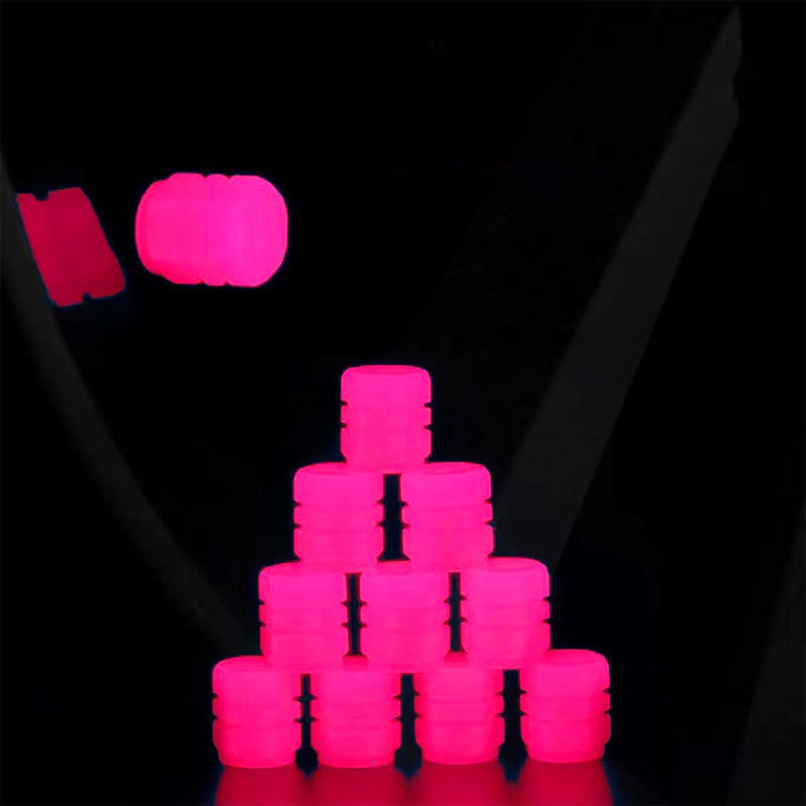 20Pcs Luminous Auto Wheel Valve Stem Caps for Motorbikes Vehicles