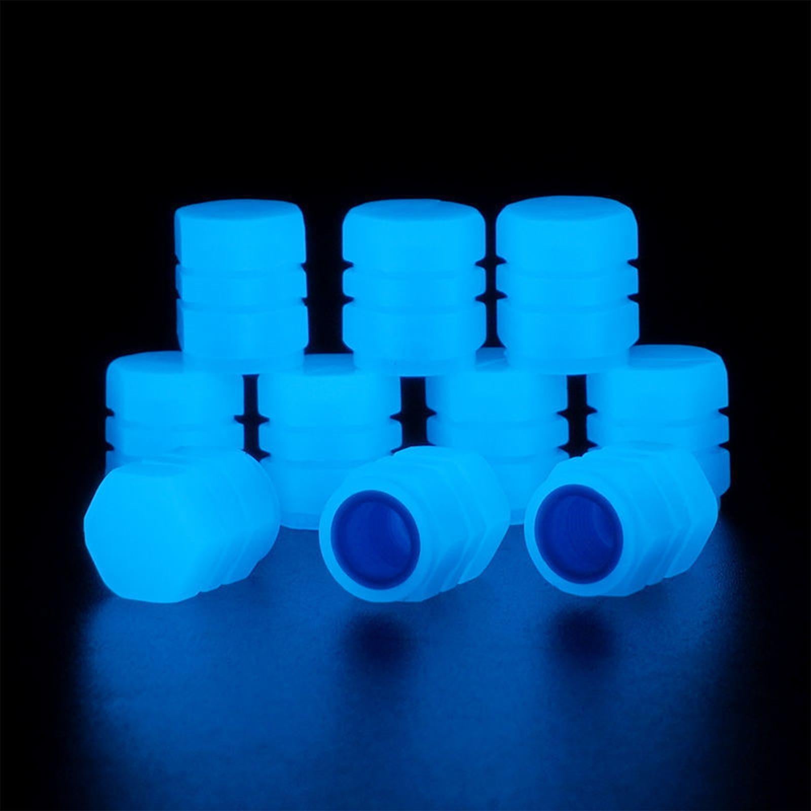 20Pcs Luminous Auto Wheel Valve Stem Caps for Motorbikes Vehicles