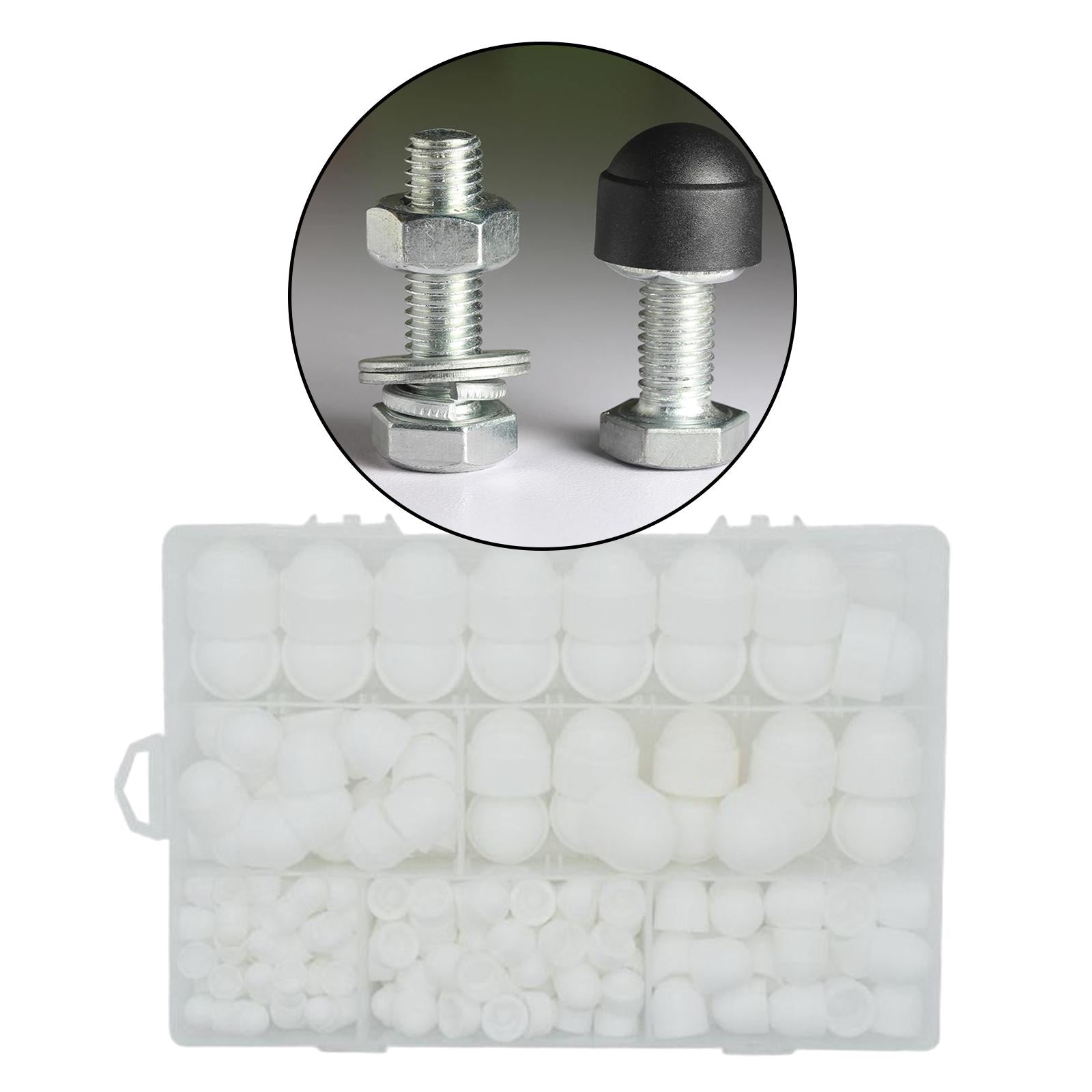 145 Pieces M4-M12 Bolt Nut protection Cap with Storage Box