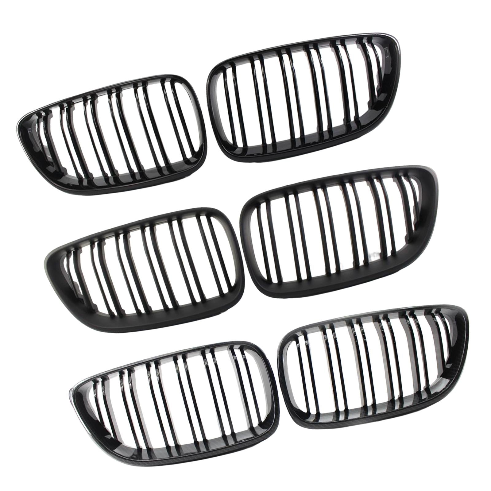 1Pair Front Grill Grille Replacement for BMW 2 Series F22 F23 F87 Gloss Black