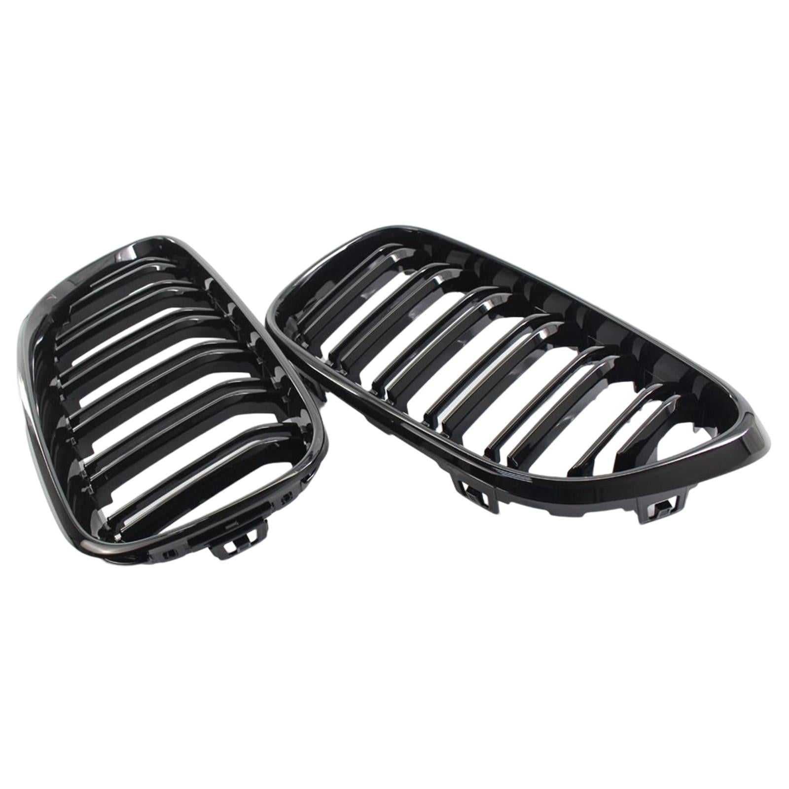 1Pair Front Grill Grille Replacement for BMW 2 Series F22 F23 F87 Gloss Black