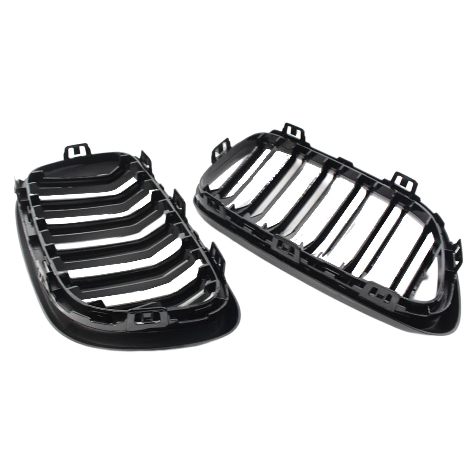 1Pair Front Grill Grille Replacement for BMW 2 Series F22 F23 F87 Gloss Black