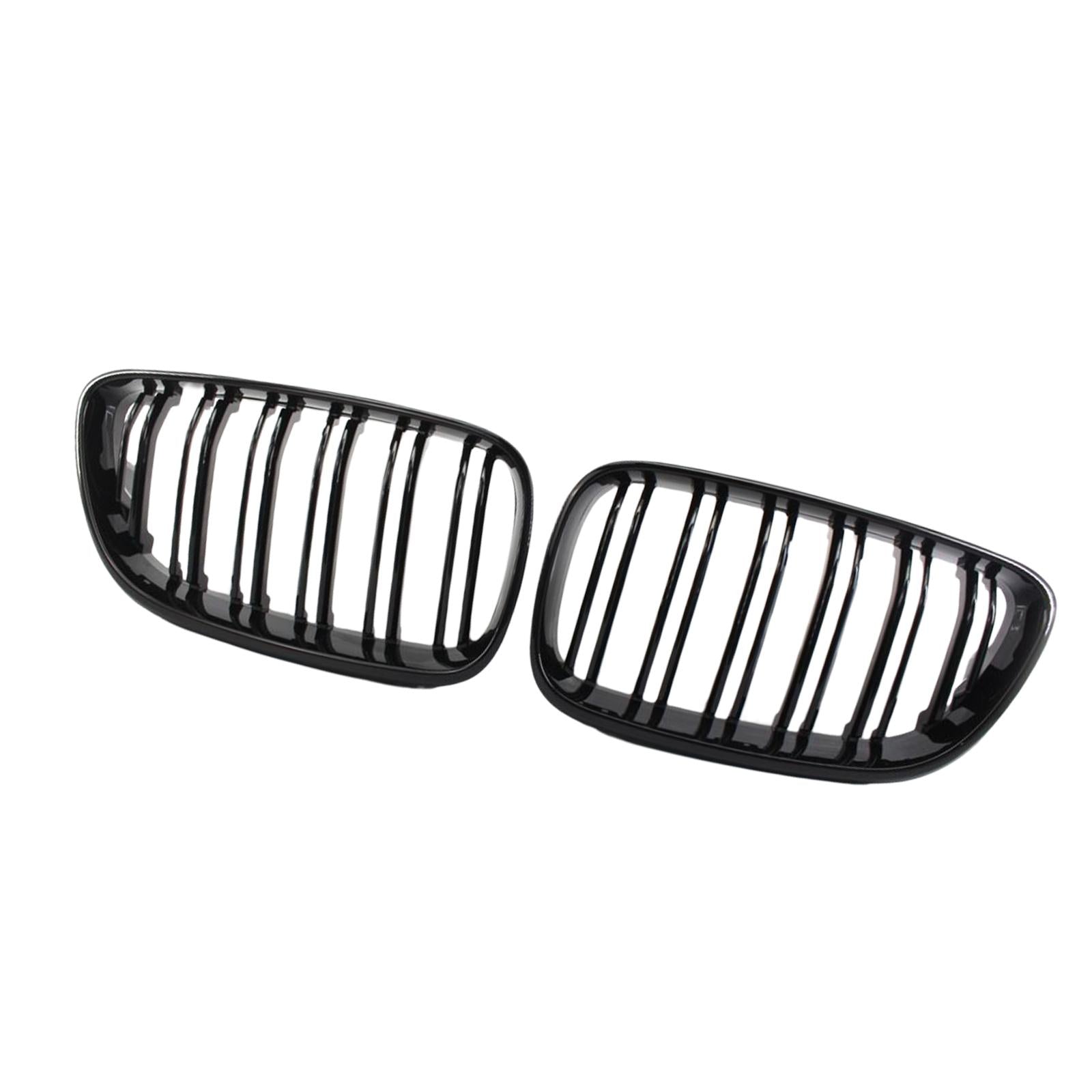 1Pair Front Grill Grille Replacement for BMW 2 Series F22 F23 F87 Gloss Black