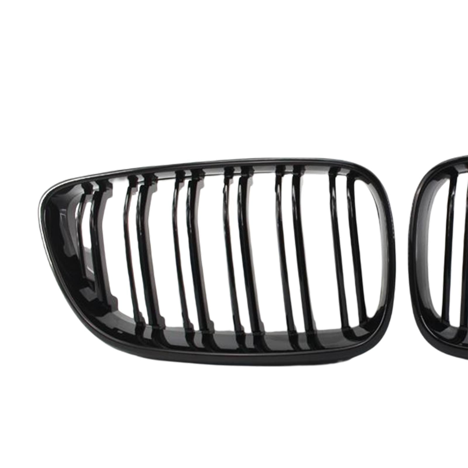 1Pair Front Grill Grille Replacement for BMW 2 Series F22 F23 F87 Gloss Black