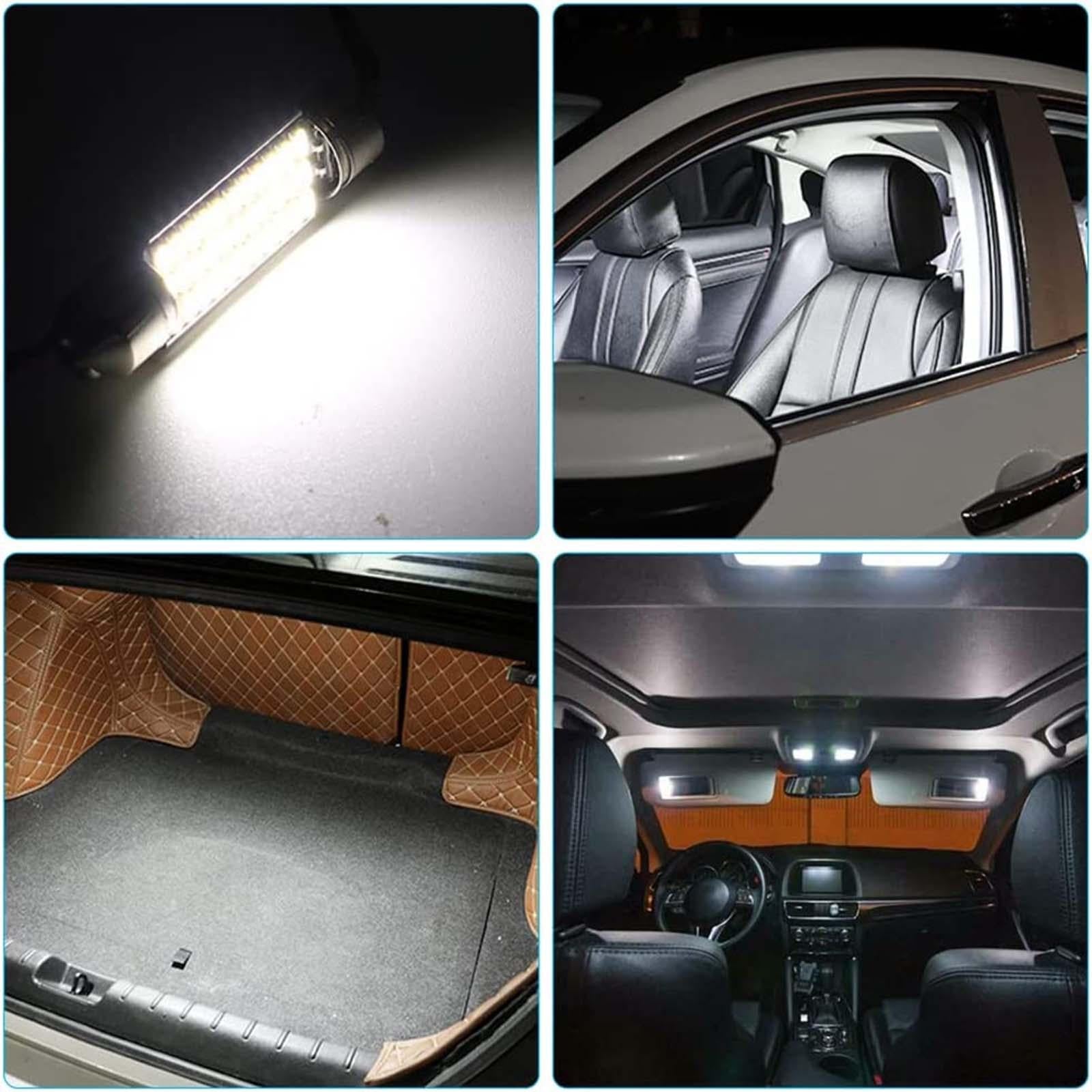 17x LED SMD Bulb Kit 6000K for Car Interior Easy Installation Accessory