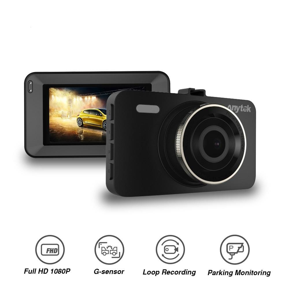 Anytek A78 1296P Car DVR Camera Dual Lens IPS 3 Inch Full HD Video Registrator Night Vision Car Recorder DVRs