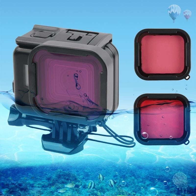 45m Waterproof Housing Protective Case + Touch Screen Back Cover for GoPro NEW HERO /HERO6 /5, with Buckle Basic Mount & Screw &  Filters, No Need to Remove Lens (Black)