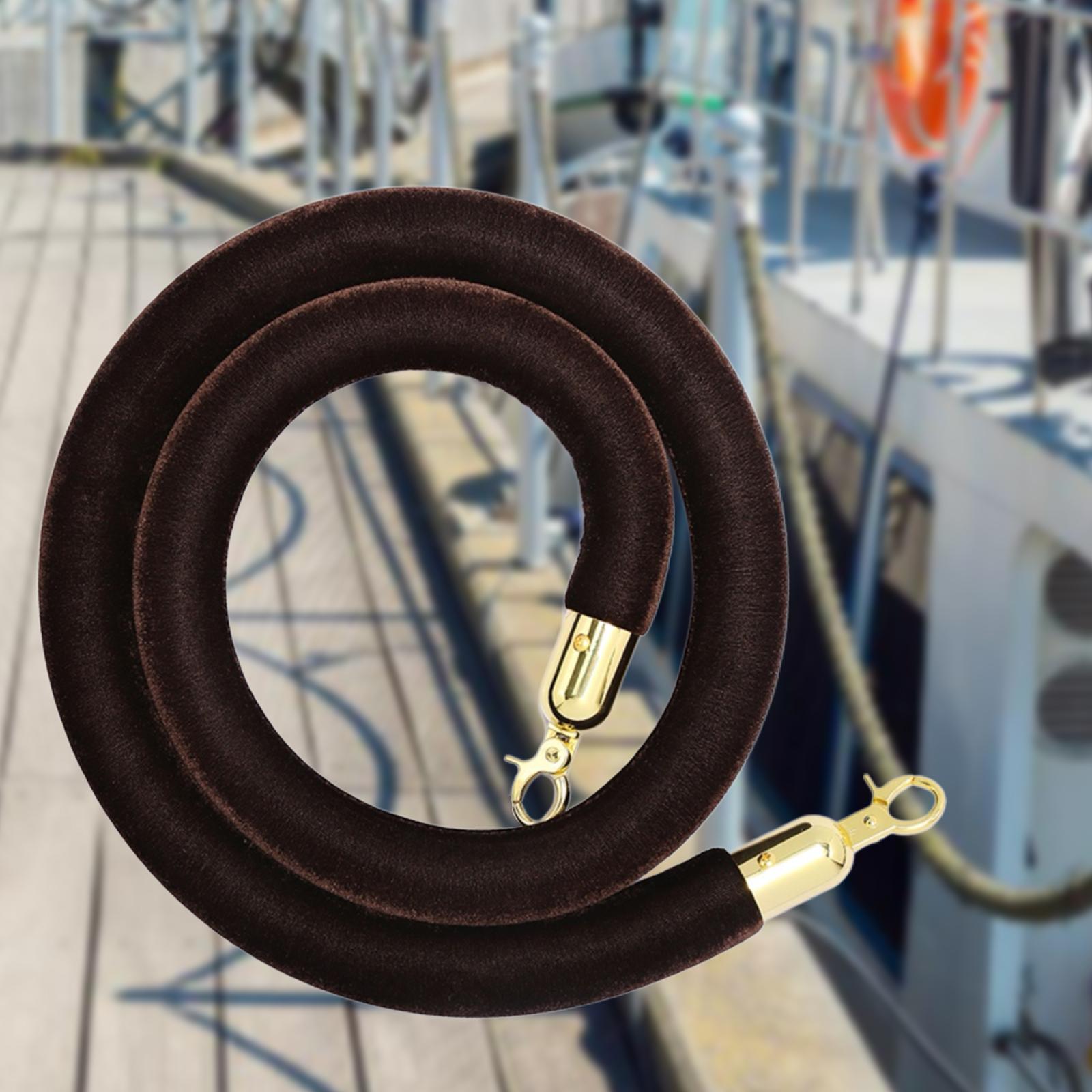1Pcs Rope Velvet 1.5M Crowd Control for Exhibition Celebration Black