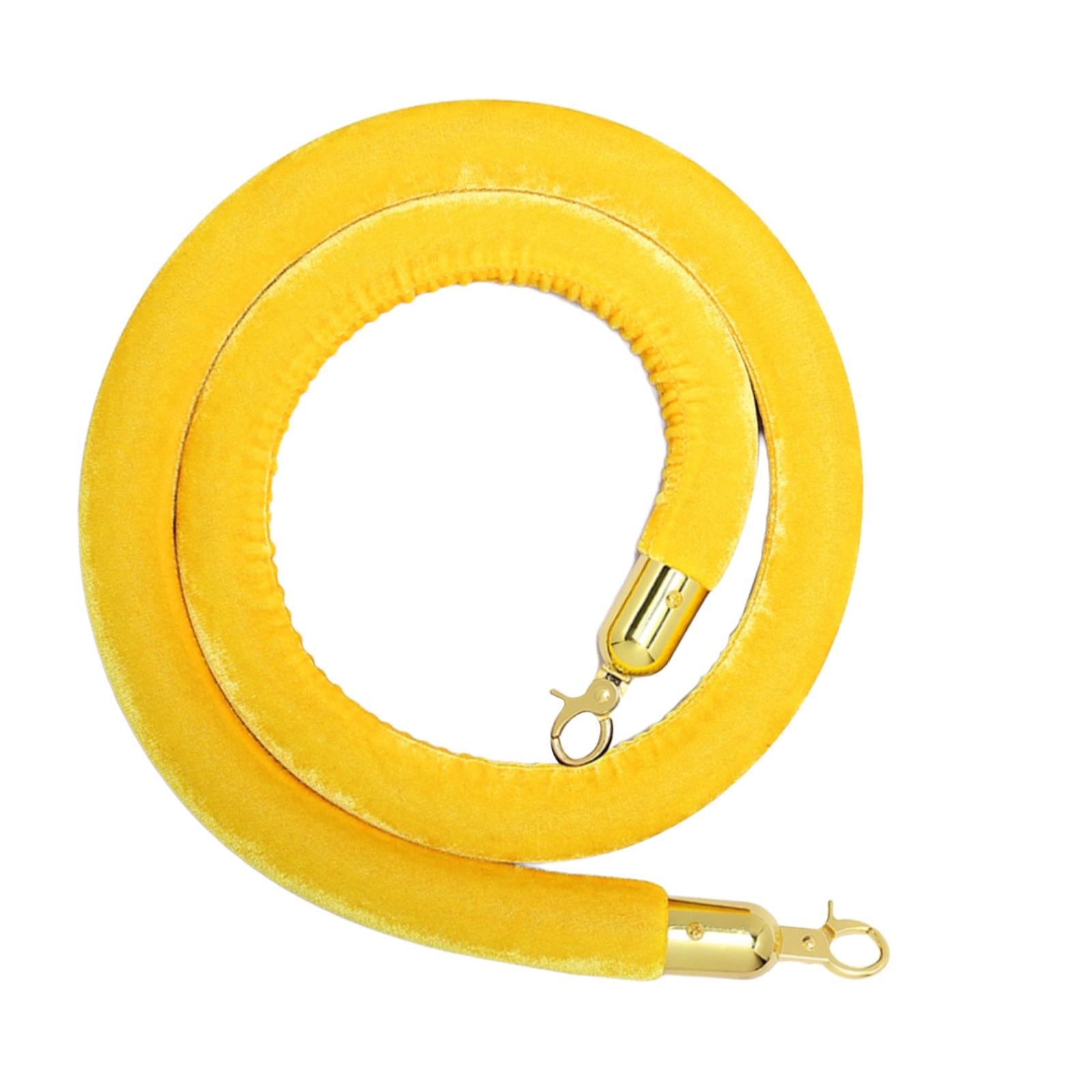 1Pcs Rope Velvet 1.5M Crowd Control for Exhibition Celebration Yellow