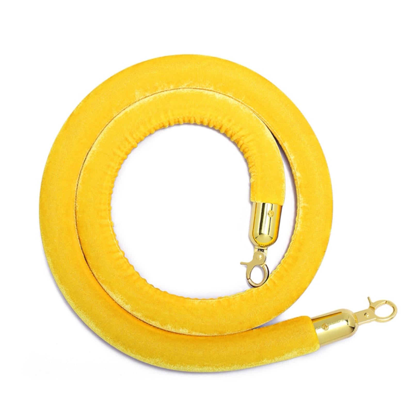1Pcs Rope Velvet 1.5M Crowd Control for Exhibition Celebration Yellow