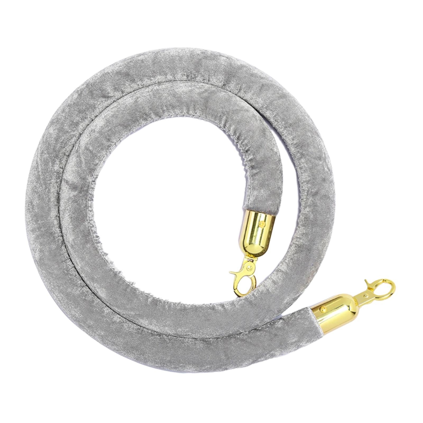1Pcs Rope Velvet 1.5M Crowd Control for Exhibition Celebration Gray