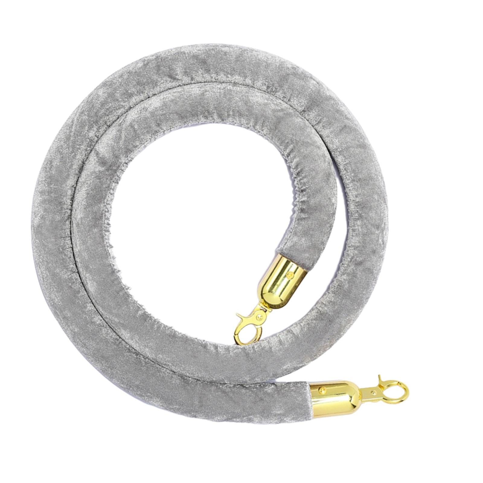 1Pcs Rope Velvet 1.5M Crowd Control for Exhibition Celebration Gray
