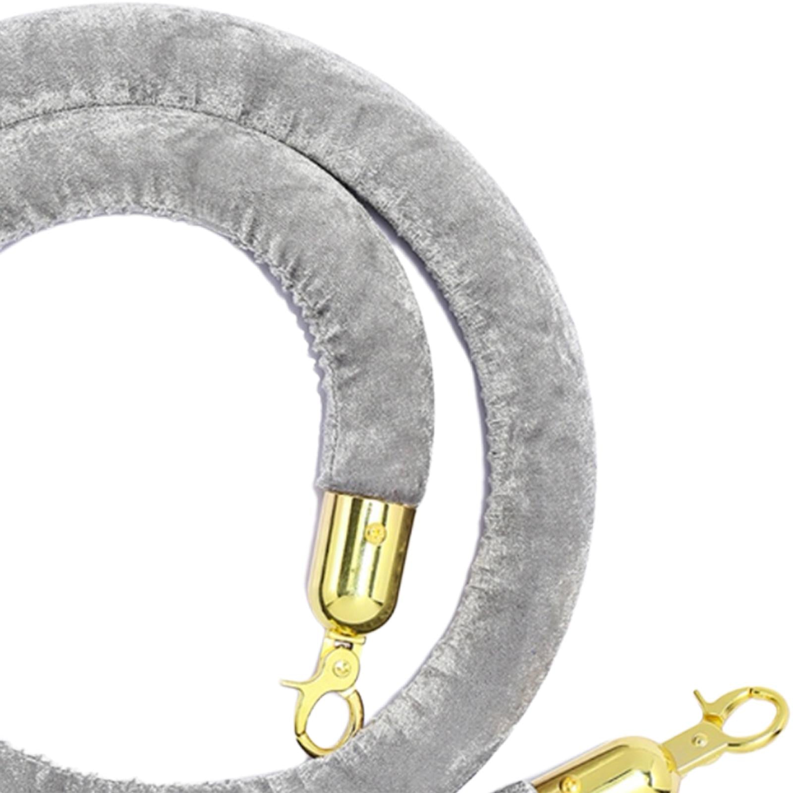 1Pcs Rope Velvet 1.5M Crowd Control for Exhibition Celebration Gray