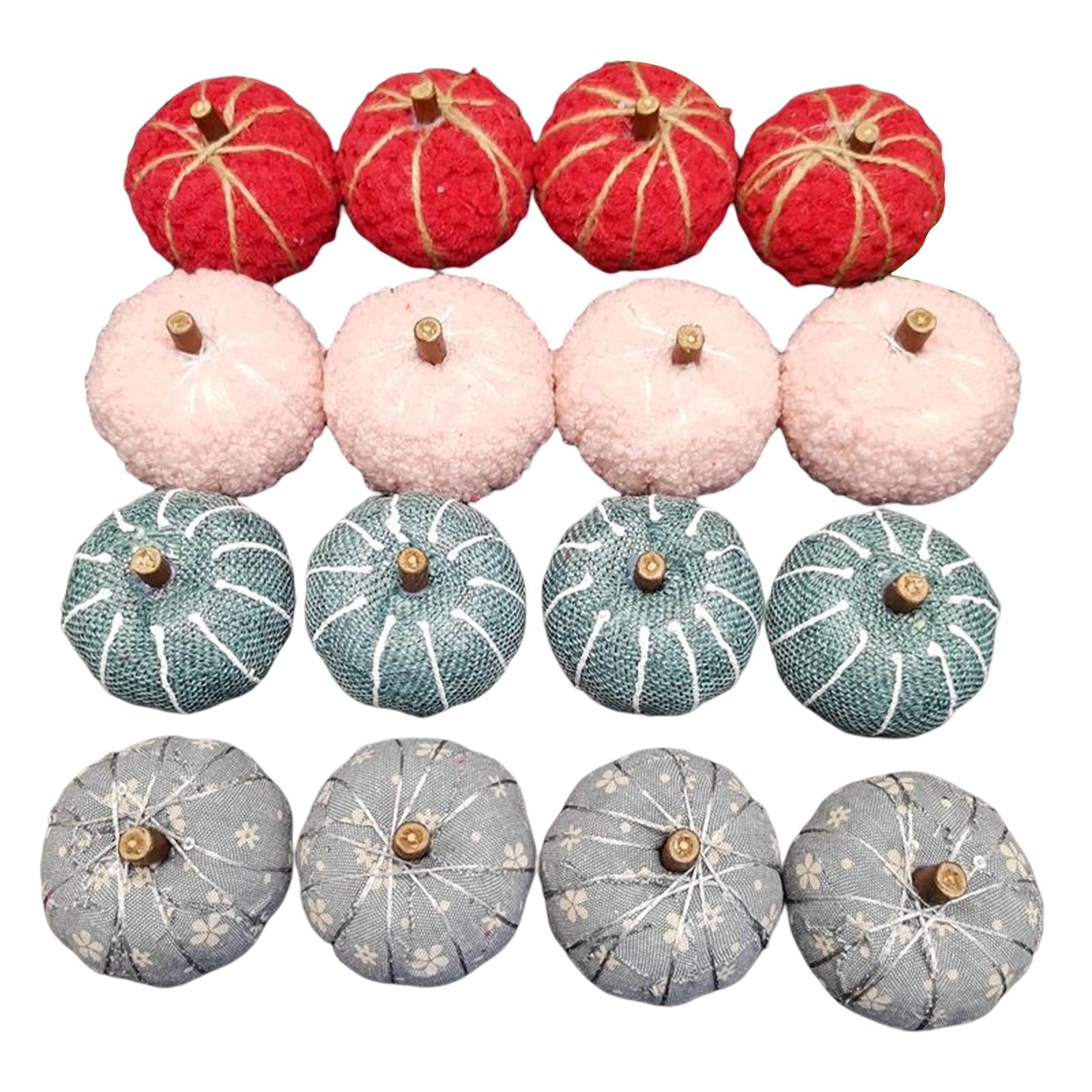 16 Pieces Pumpkin Decoration for Autumn Festival Halloween Fall Ornament