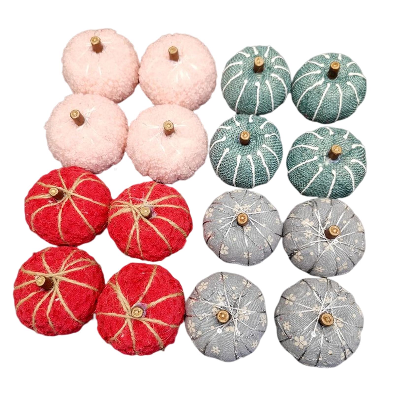 16 Pieces Pumpkin Decoration for Autumn Festival Halloween Fall Ornament