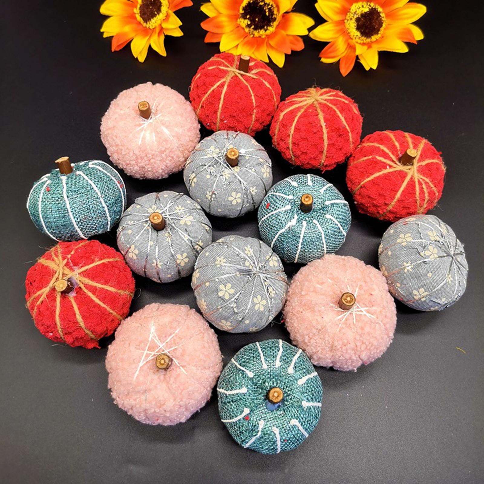 16 Pieces Pumpkin Decoration for Autumn Festival Halloween Fall Ornament