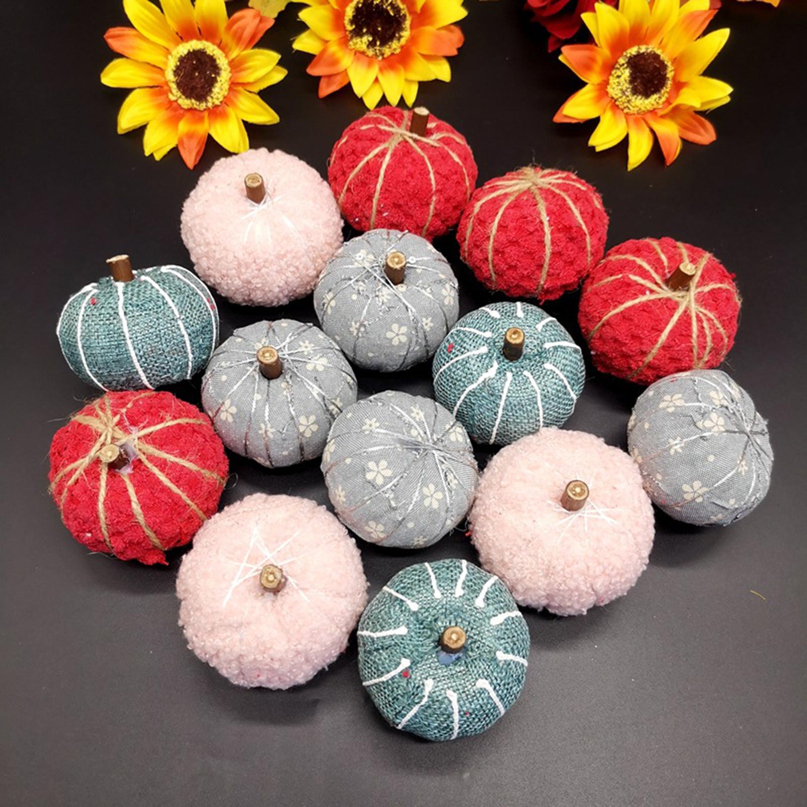 16 Pieces Pumpkin Decoration for Autumn Festival Halloween Fall Ornament