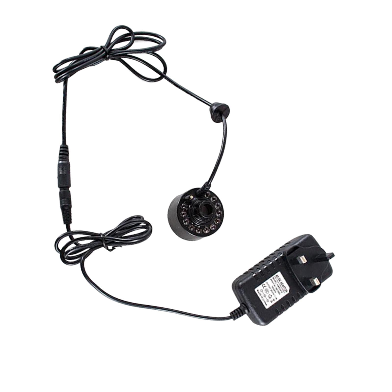 20mm Mist Maker 12 LED Pond Fog Machine for Halloween Garden Home