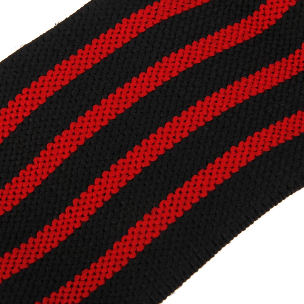 1Pc Gym Wristband Sports Wrist Hand Support Wrap Strap Guard Black + Red