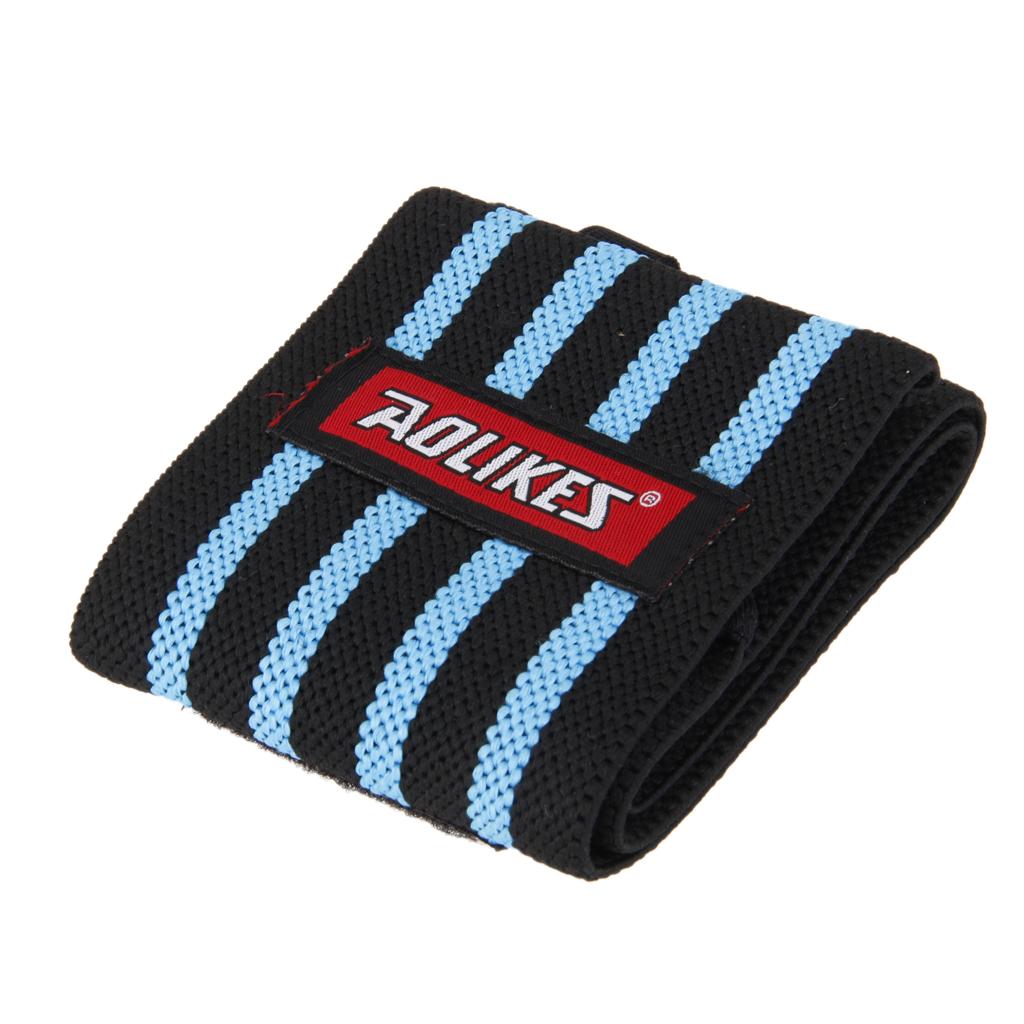 1Pc Gym Wristband Sport Wrist Brace Support Wrap Strap Guard Black Blue