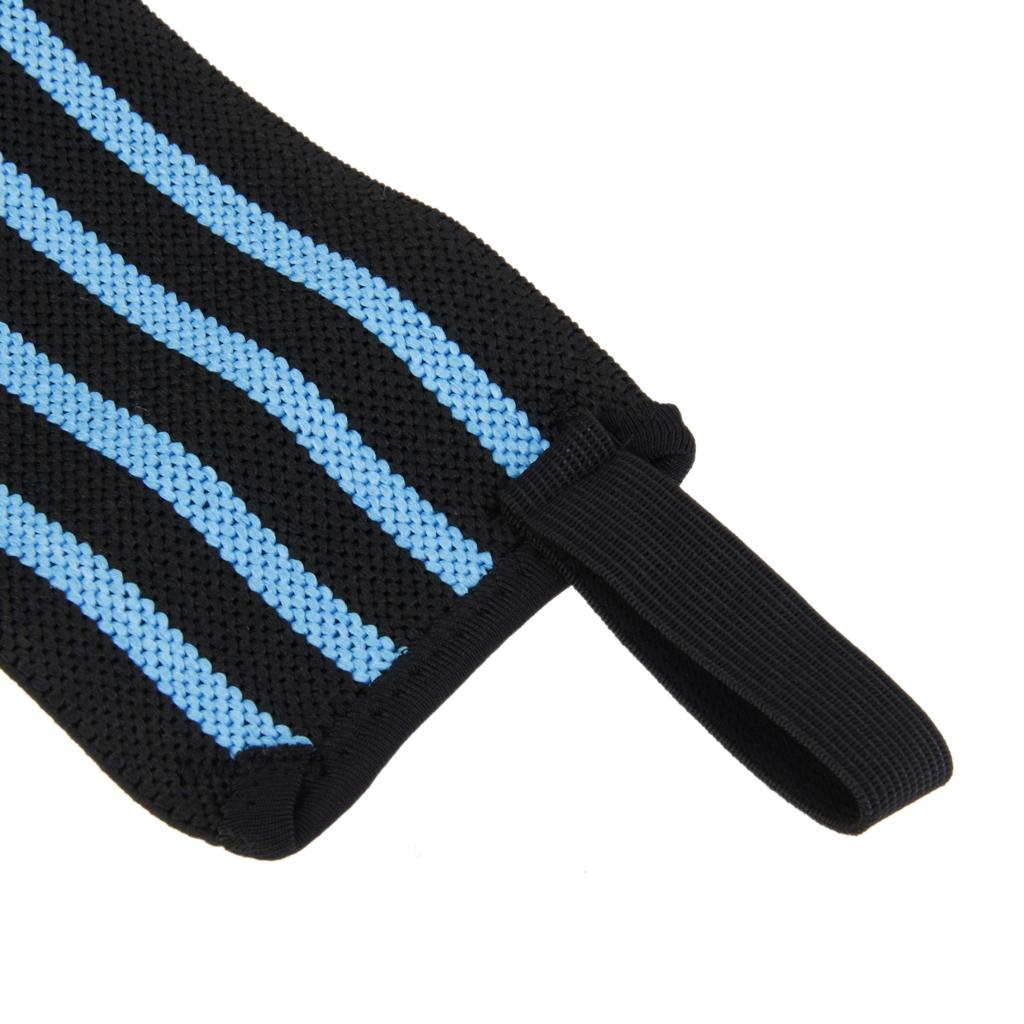 1Pc Gym Wristband Sport Wrist Brace Support Wrap Strap Guard Black Blue