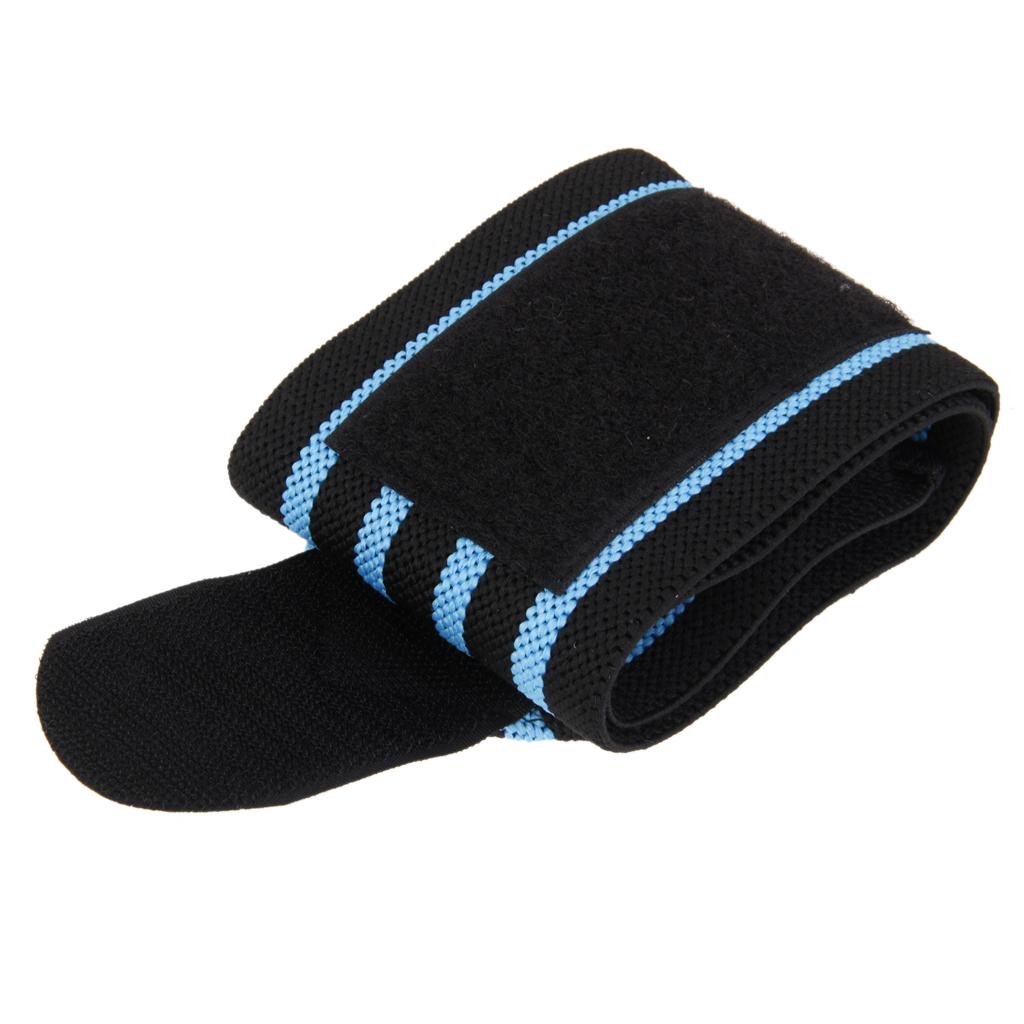 1Pc Gym Wristband Sport Wrist Brace Support Wrap Strap Guard Black Blue