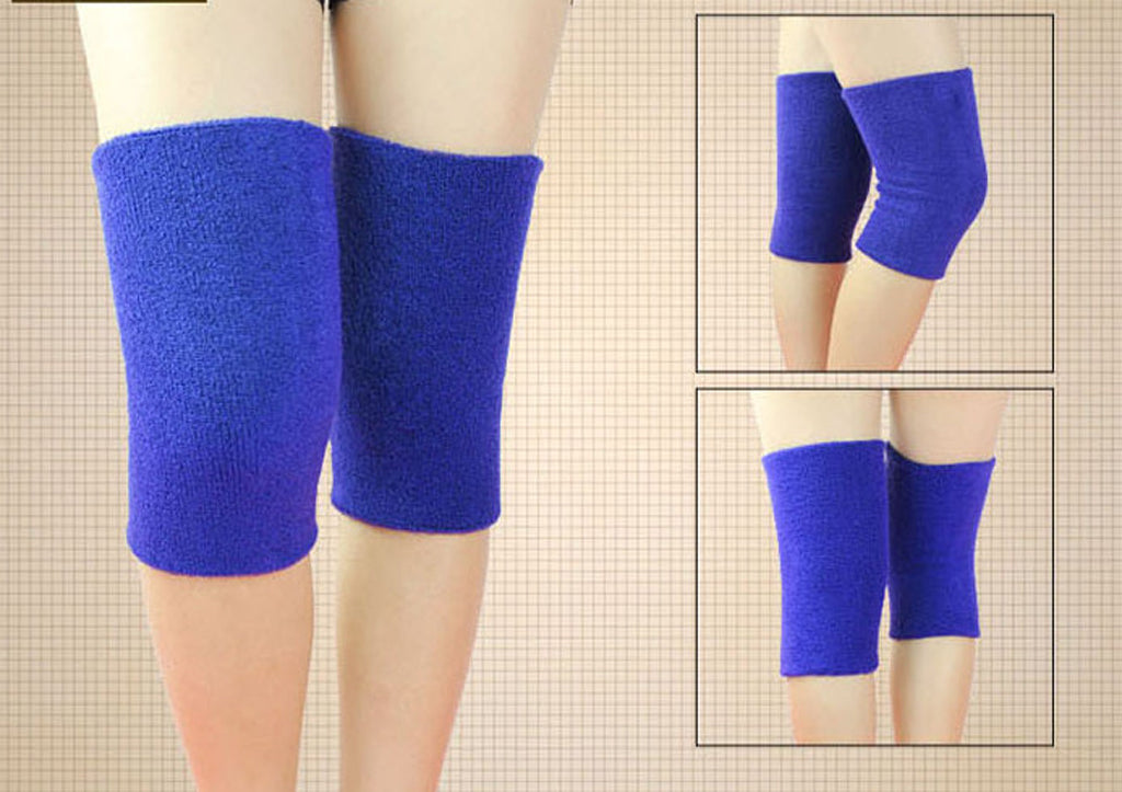 1 Pair Sports Elastic Leg Knee Support Brace Wrap Protectors  - Blue