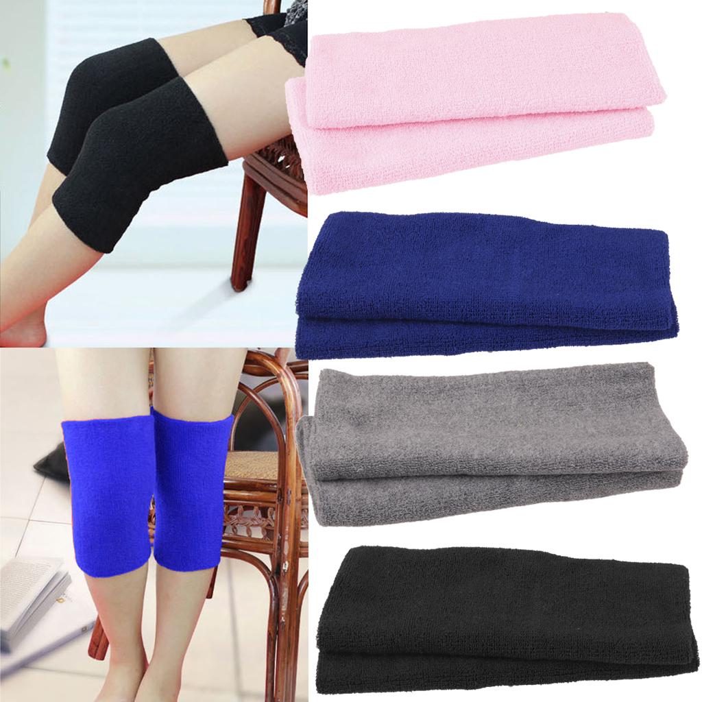 1 Pair Sports Elastic Leg Knee Support Brace Wrap Protectors  - Black