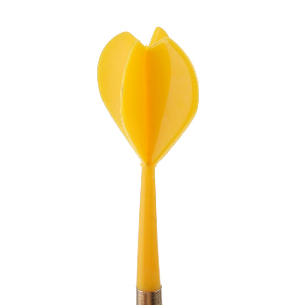 14g Plastic Metal Barrels Safety Soft Tip Dart for Home Game Room Bar Yellow