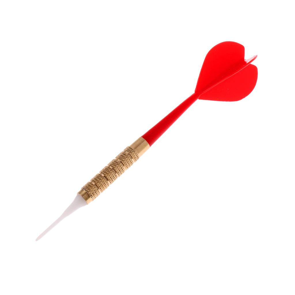 14g Plastic Metal Barrels Safety Soft Tip Dart for Home Game Room Bar Red