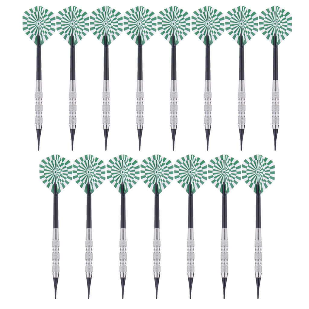 15 Pieces Classic Style Home Game Soft Tip Darts Safety Soft Darts Set Model 2