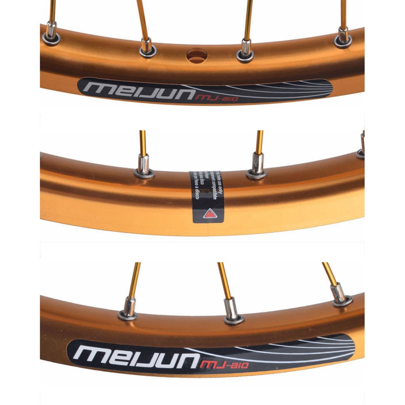 20 inch 1.25-2.215 Folding Bike Wheel Bicycle Wheelset Schrader Valve Golden