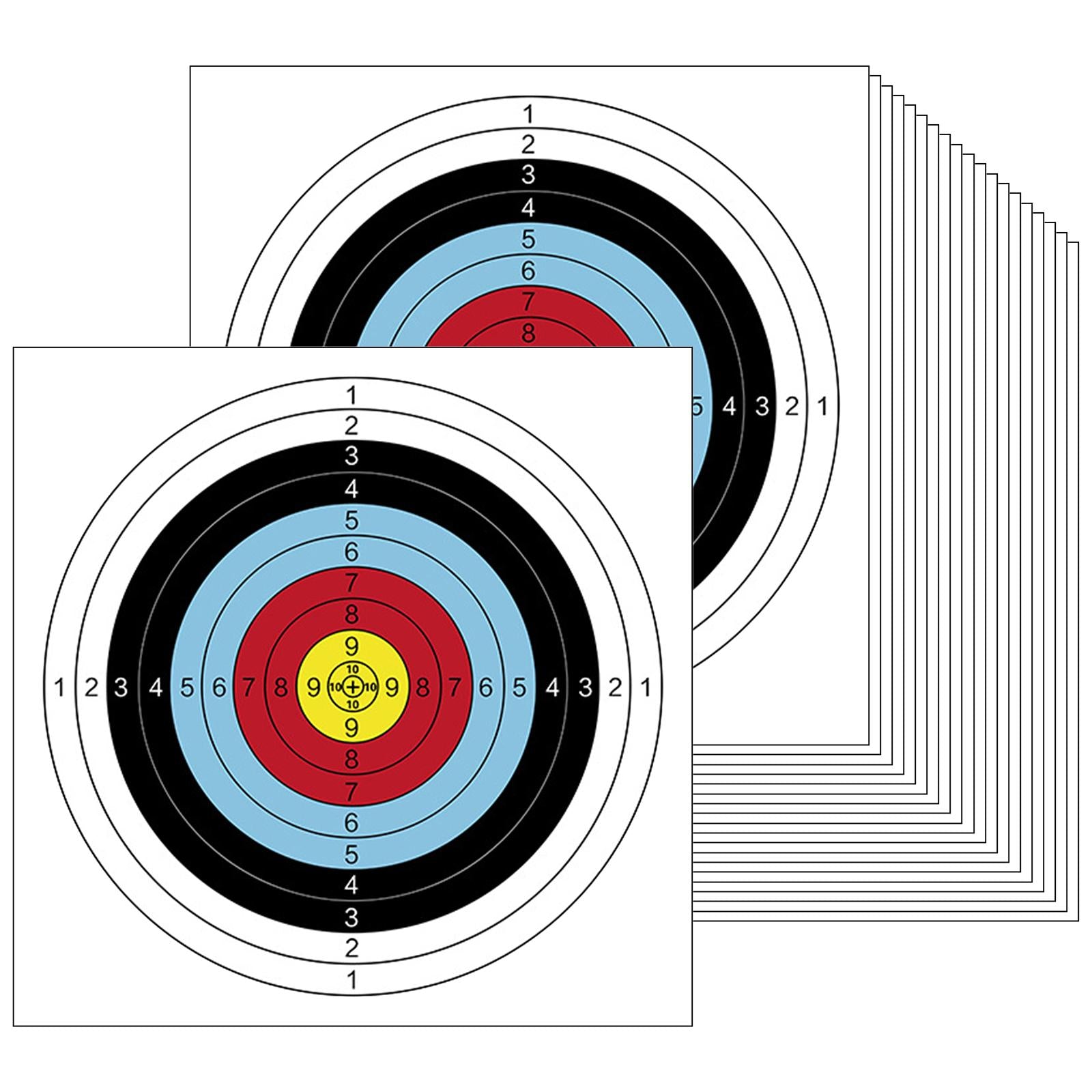 20Pcs Reactive Shooting Target Bullseye for Shooting Training Sports Hunting