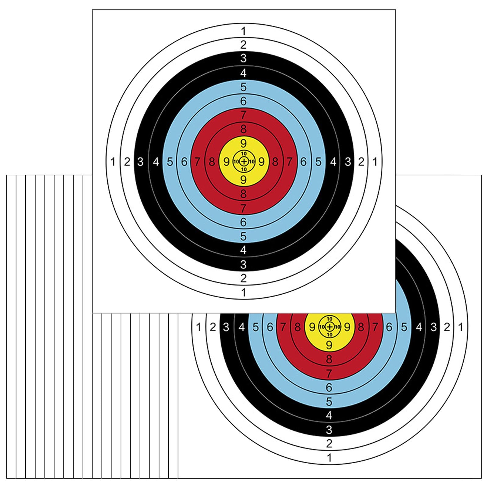 20Pcs Reactive Shooting Target Bullseye for Shooting Training Sports Hunting