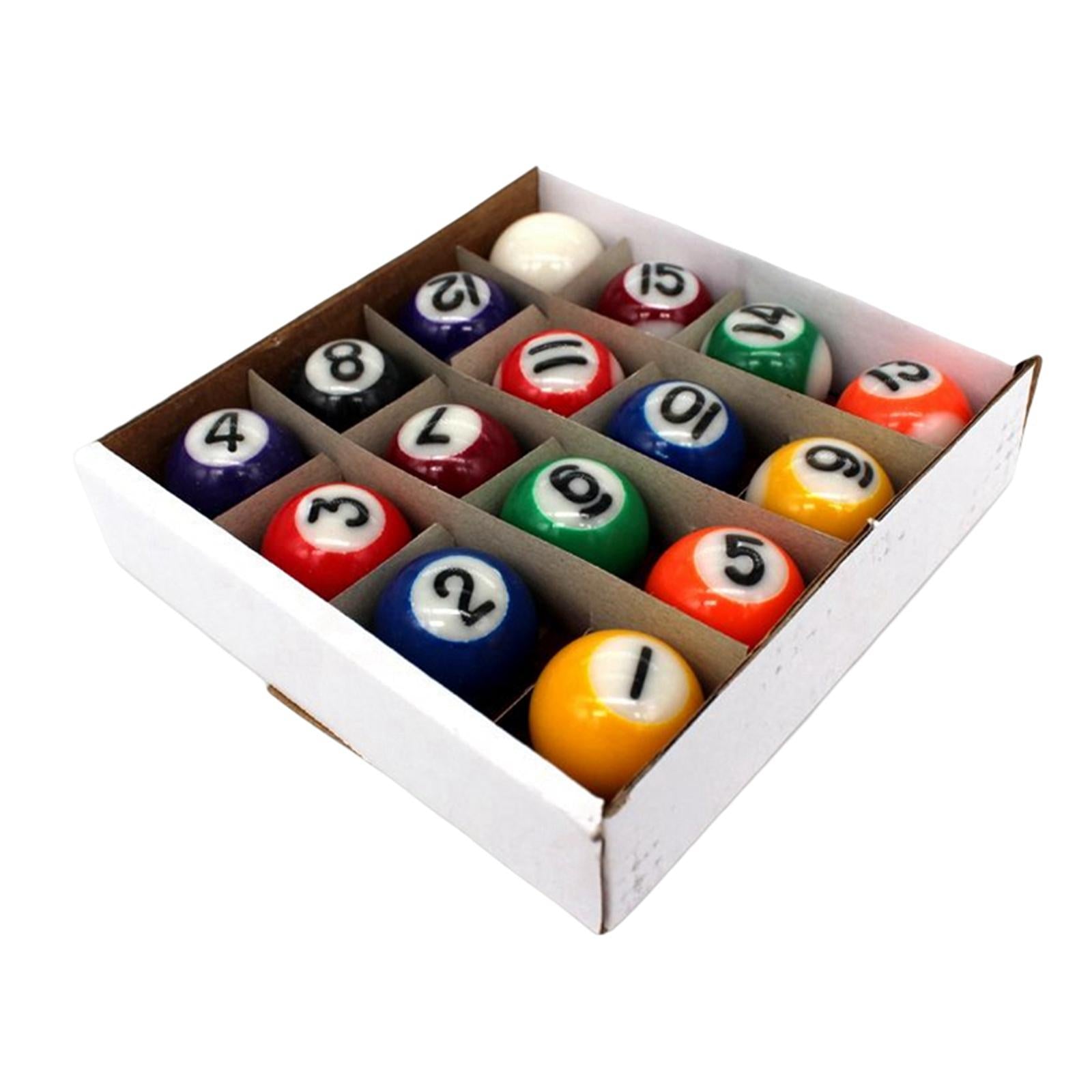 16Pcs Mini Billiard Balls Pool Table Balls 25mm Kids Toys for Leisure Sports