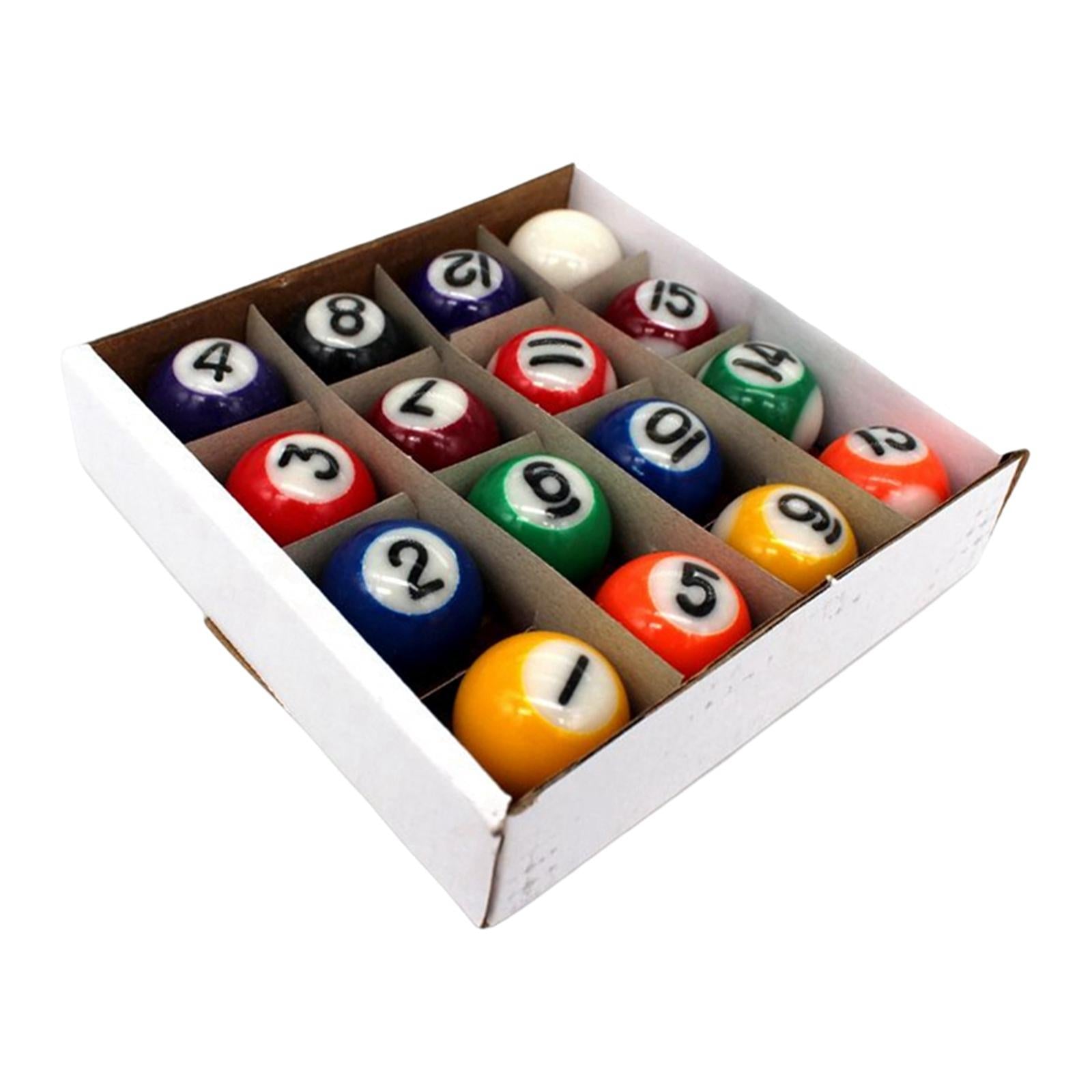 16Pcs Mini Billiard Balls Pool Table Balls 25mm Kids Toys for Leisure Sports