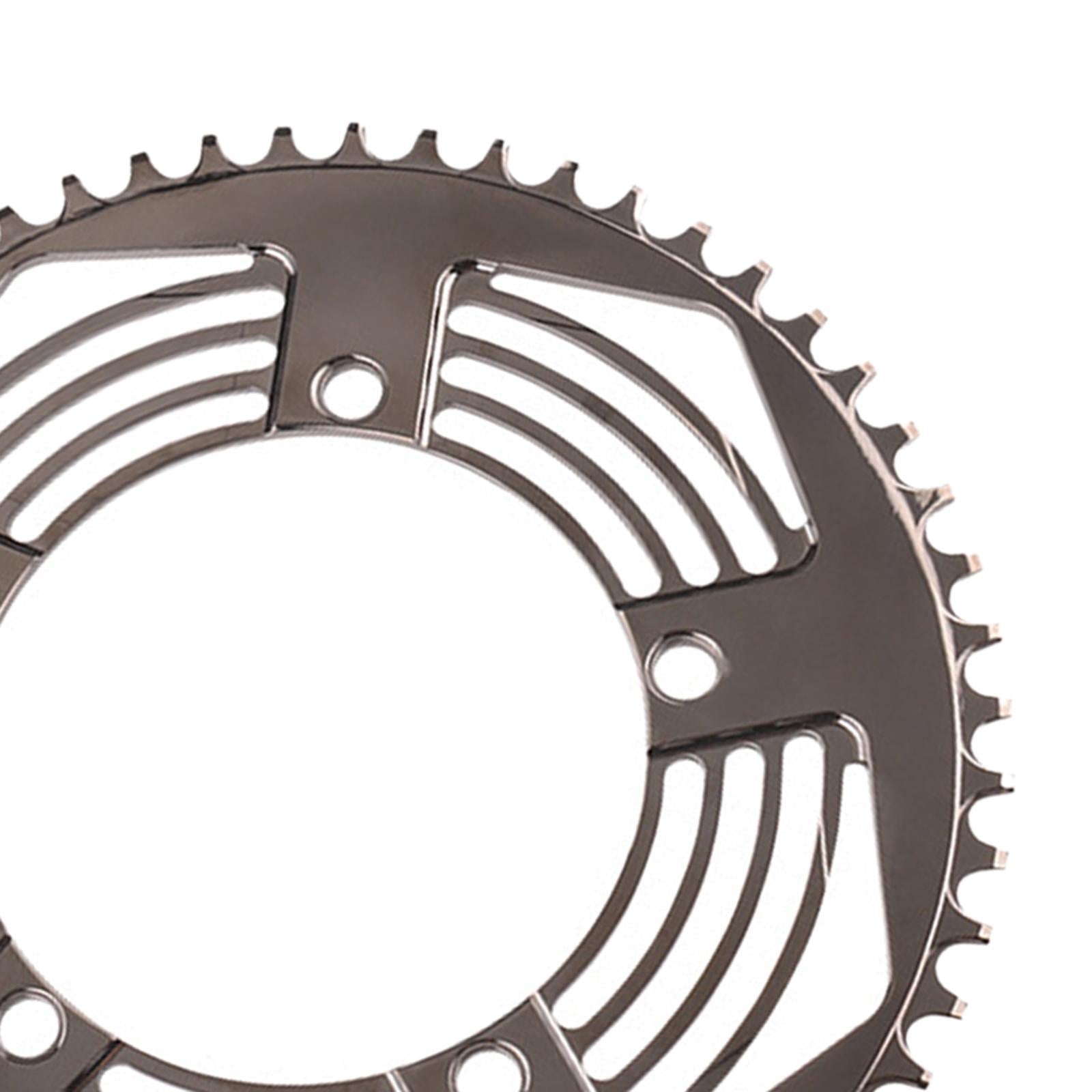 130BCD Folding Bikes Chainring Replacement Aluminum Sprocket  54T Black