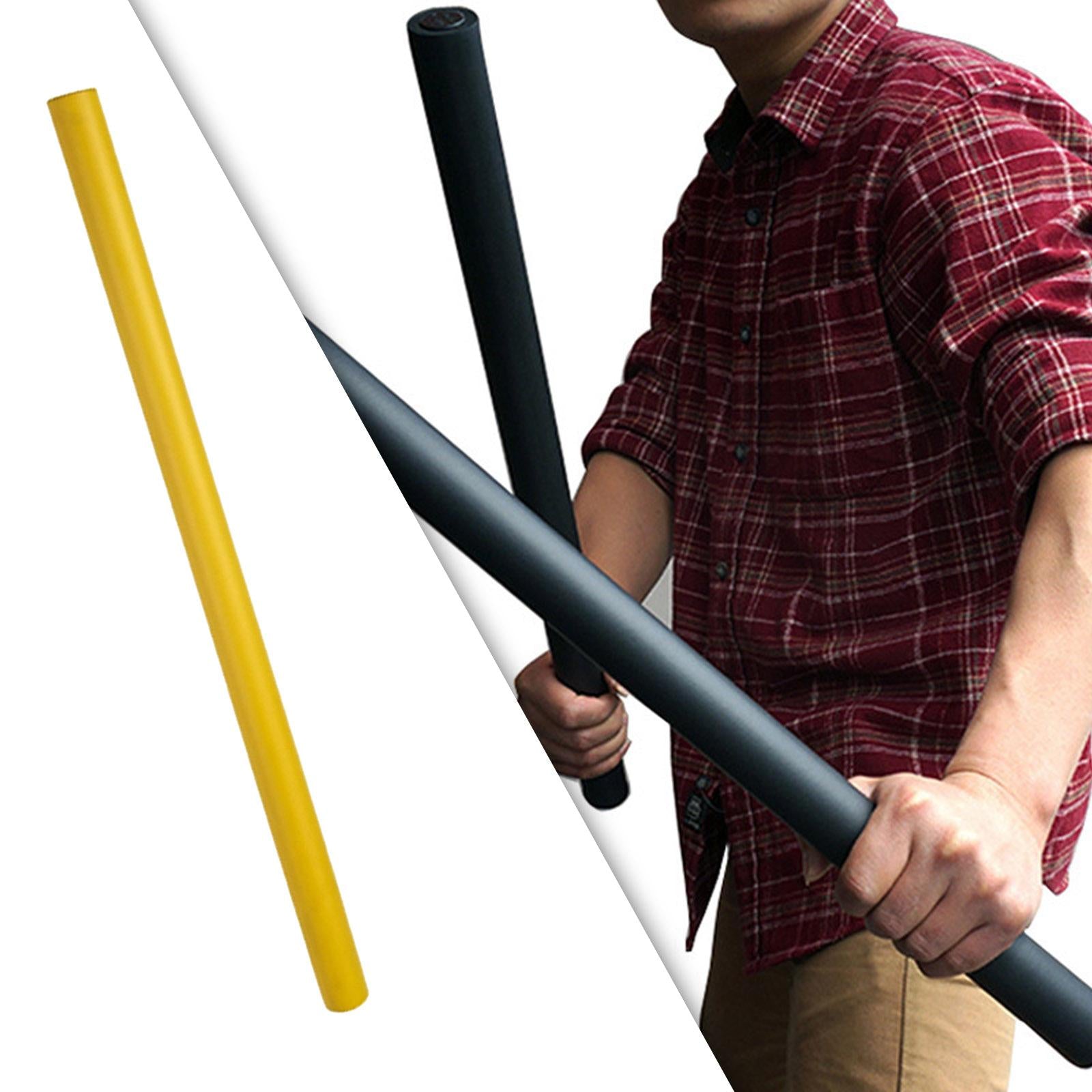 1x Martial Arts Foam Rod Portable Accs Sponge for Training Adults Indoor Yellow